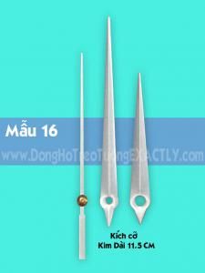mẫu số 16 (trắng) dài 11,5cm. Kim đồng hồ treo tường 