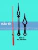 (mẫu số12) dài 10 cm. Kim đồng hồ treo tường 