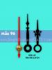 (mẫu số 96) dài 10cm. Kim đồng hồ treo tường 